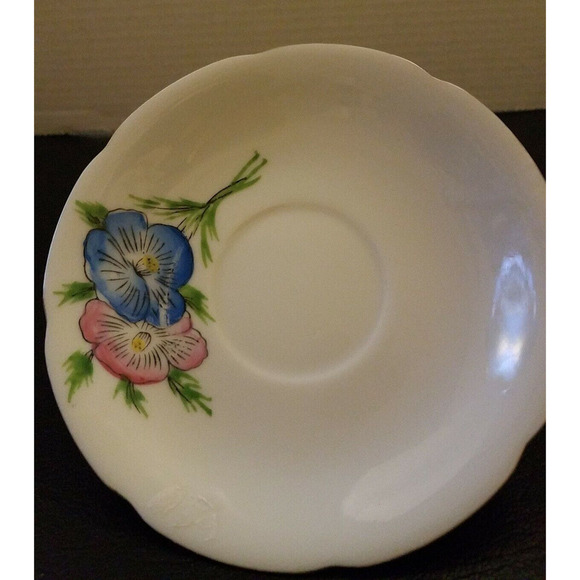 Vintage Floral China Teacup and Saucer Hand Painted Japan - Picture 4 of 4